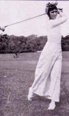 A vintage photo of Miss Ernestine Pearce, 1913 Chicago Women's Golfing Champion.
