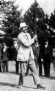 A vintage photo of golfer Edward Ray at Worcester CC during the 1927 Ryder Cup match.