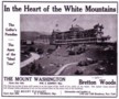 A vintage ad for the The Mount Washington Inn, Bretton Woods, New Hampshire