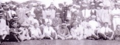 A photo of some of the contestants of the 1912 United States Golf Association Amateur Championship.
