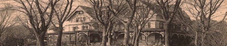 A vintage photo of the Woodland Park Hotel.