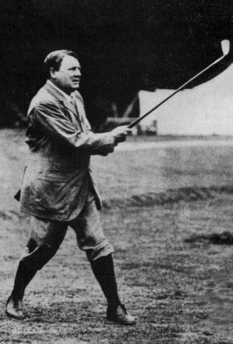 Vintage photo of publisher and golfer Lord Northcliffe.