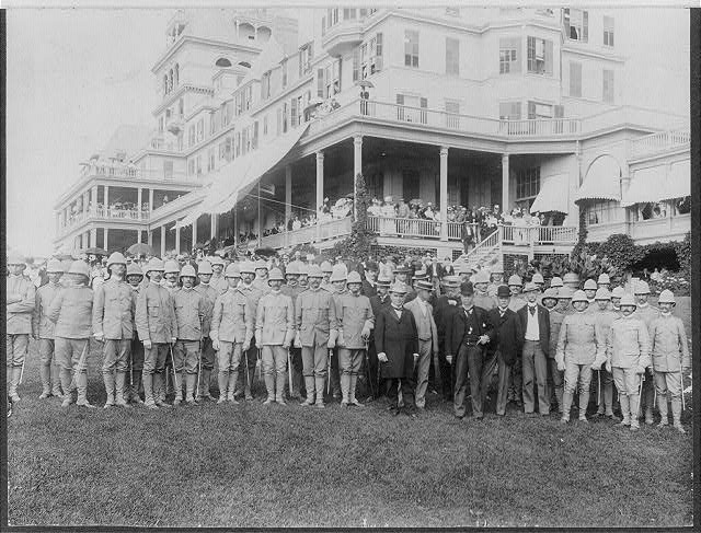 Photo of President McKinley and the officers of 26th U.S.V. Infantry circa 1895