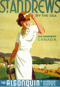 Vintage ad for The Algonquin Golf Resort