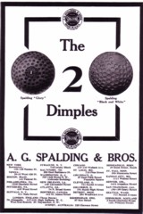 A vintage ad for AG Spalding Golf Balls.
