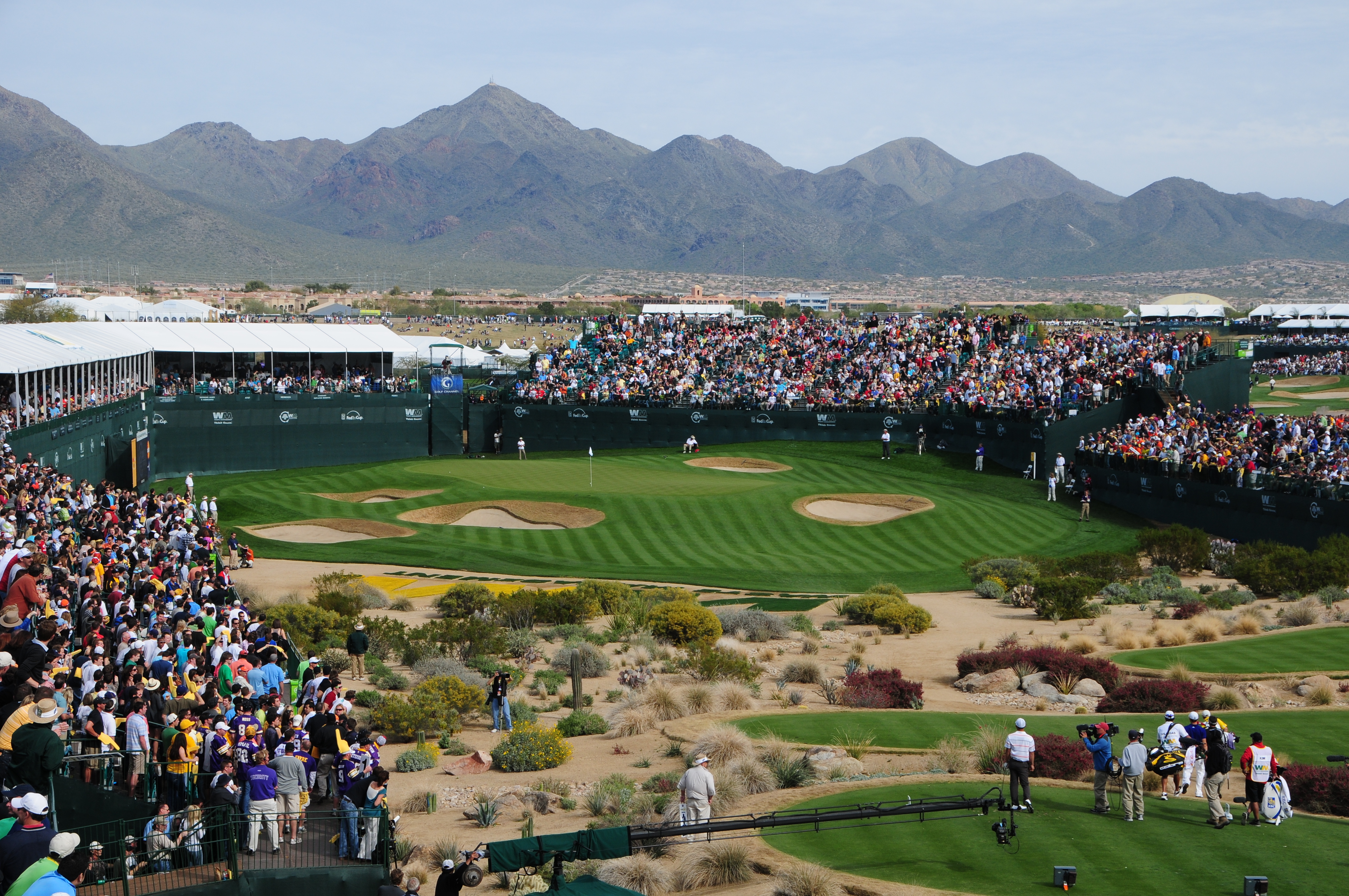 A photo of the golf course at TPC Scottsdale.