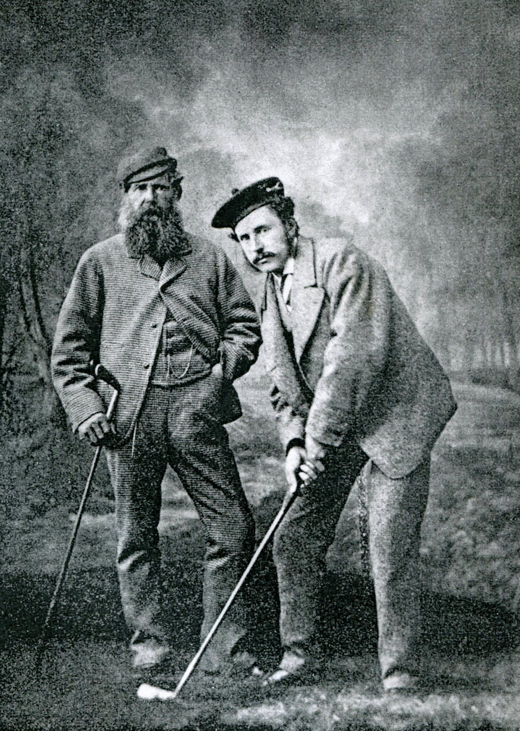 A photo of Tom Morris Sr and Tom Morris Jr