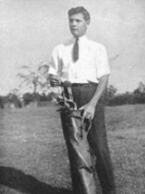 A vintage golf photo of golfer H. Chandler Egan.