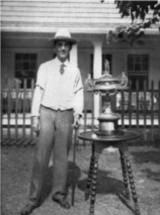 A vintage golf photo of golfing great Walter Travis.