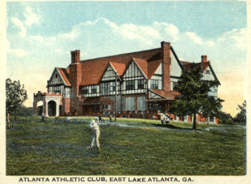 A vintage photo of the East Lake Club.