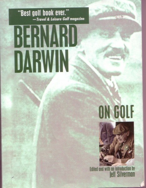 A photo of the cover of the book "Bernard Darwin on Golf"