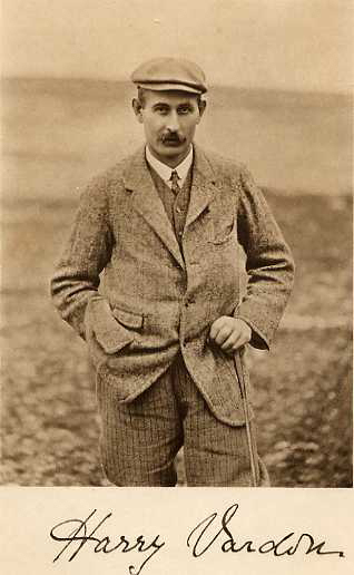 A vintage photo of golfing great Harry Vardon.