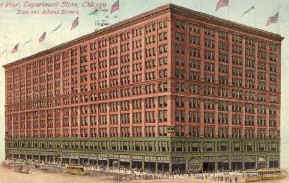 A vintage photo of The Fair department store at State and Adams in Chicago