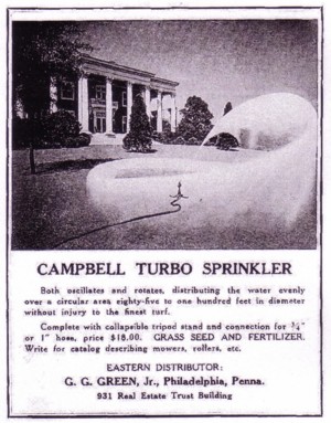 A vintage ad for golf course sprinkler system.