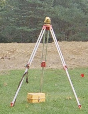 A photo of a golf teeing ground under construction.